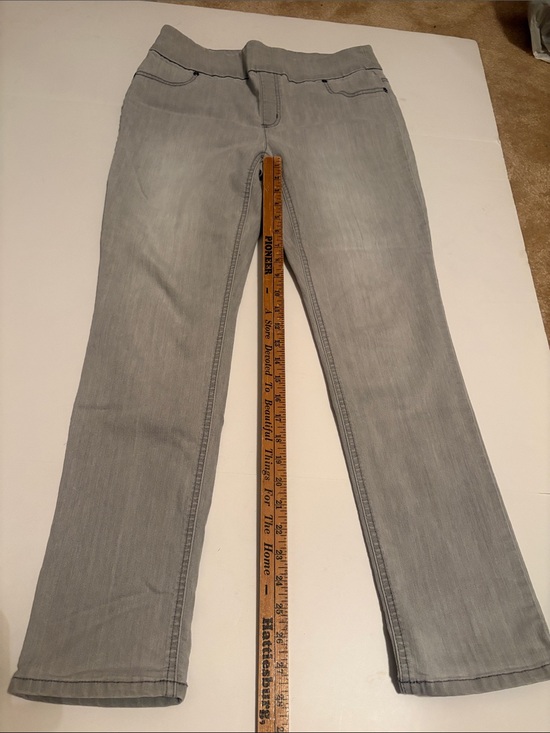 Chico's Denim - Chico's Light Gray Boot Cut Stretch Jeans